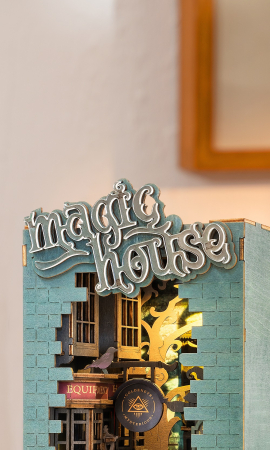 Book Nook, Cotor de carte DIY, Casuta Magica, 216 piese [3]