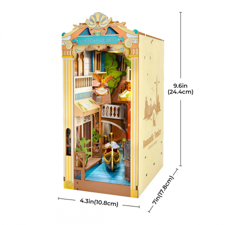 Book Nook, Cotor de carte DIY, Venetia Romantica, 110 piese [1]