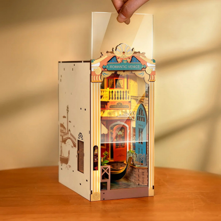 Book Nook, Cotor de carte DIY, Venetia Romantica, 110 piese [2]