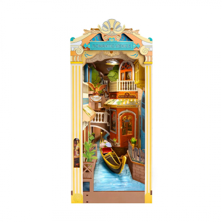 Casute DIY - Book Nook, Cotor de carte DIY, Venetia Romantica, 110 piese