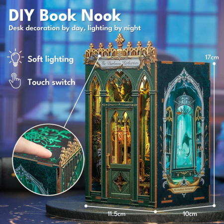 Book Nook , Cotor de carte DIY, Vraciul umbrelor, 98 piese [2]