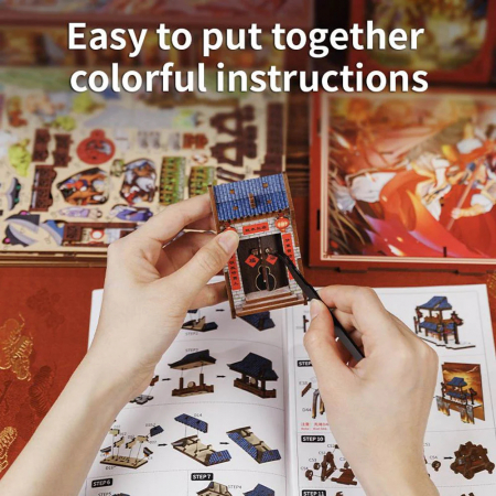 Puzzle 3D, Cotor de carte DIY, Legenda lui Mulan , 298 piese [9]