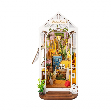 Casute DIY - Book Nook, Cotor de Carte DIY, Gradina de Vacanta, 176 piese