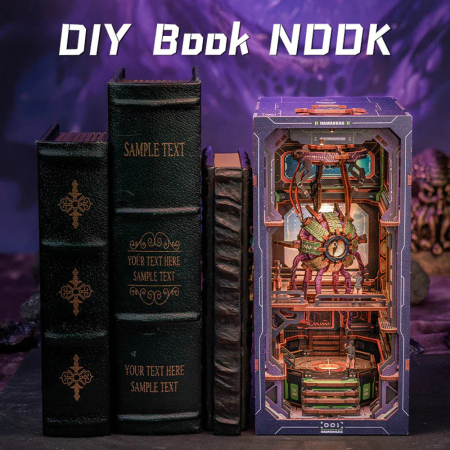 Book Nook, Cotor de carte DIY, Ochiul Batranului Zeu, 224 piese [4]