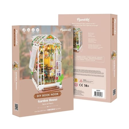 Puzzle 3D, Cotor de carte DIY, Sera si flori, 55 piese [10]