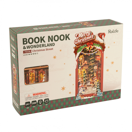 Book Nook, Cotor de carte DIY, Scena de Iarna, 206 piese [4]