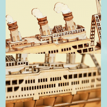Puzzle 3D Cruise Ship, Lemn, 145 piese [2]
