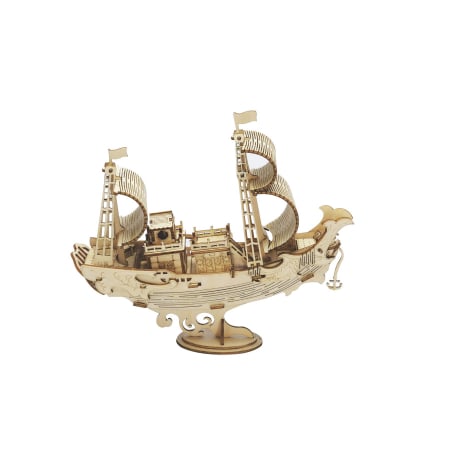 Puzzle 3D Japanese Diplomatic Ship, Lemn, 91 piese [5]