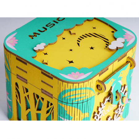 Puzzle 3D Cutie Muzicala, Balerina, Lemn, 52 de piese [1]