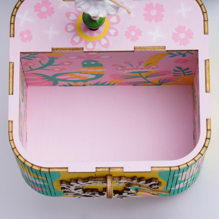 Puzzle 3D Cutie Muzicala, Balerina, Lemn, 52 de piese [4]