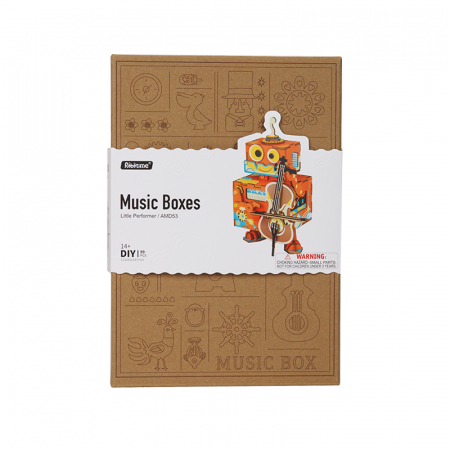 Puzzle 3D Cutie Muzicala, Micul artist Lemn [4]