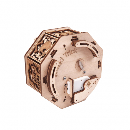 Puzzle 3D, cutiuta muzicala, din lemn, Carusel de Halloween, 73 piese [2]