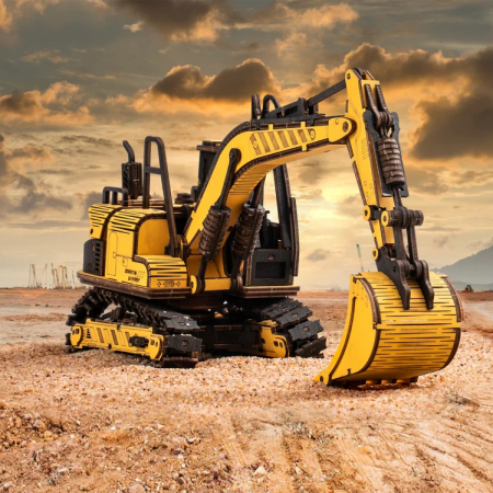 Puzzle 3D, de lemn, Excavator, 395 piese [3]