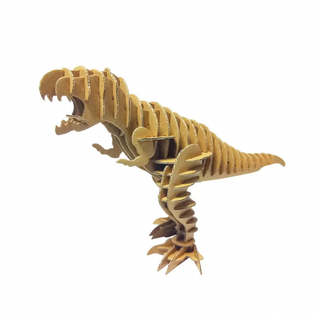 Jucarii DIY - Puzzle 3D, din carton, Dinozaur, 59 piese