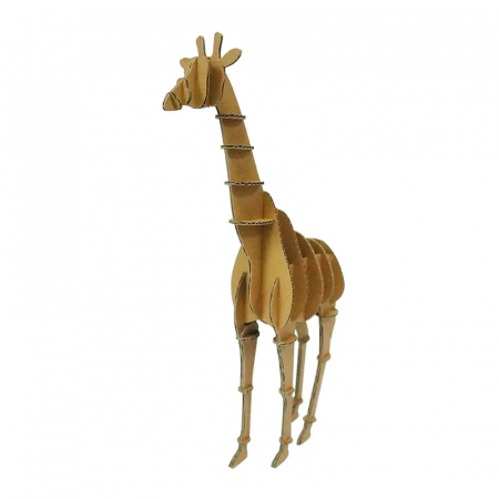 Jucarii DIY - Puzzle 3D, din carton, Girafa, 32 piese