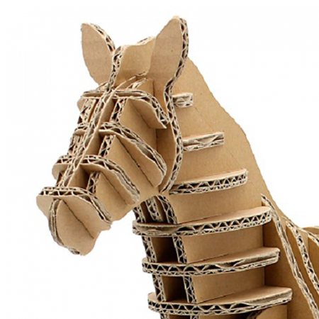 Puzzle 3D, din carton, Cal, 60 piese [1]