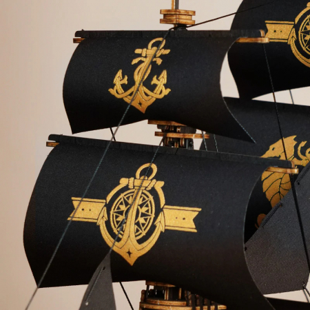 Puzzle 3D, din lemn, Corabia Calut de Mare, 603 piese [13]