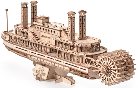 Puzzle 3D, din lemn, Vapor cu aburi, 384 piese [2]