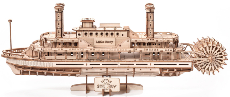 Puzzle 3D, din lemn, Vapor cu aburi, 384 piese [1]