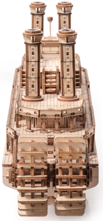 Puzzle 3D, din lemn, Vapor cu aburi, 384 piese [7]