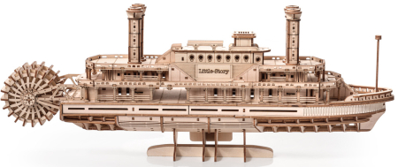 Puzzle 3D, din lemn, Vapor cu aburi, 384 piese [4]