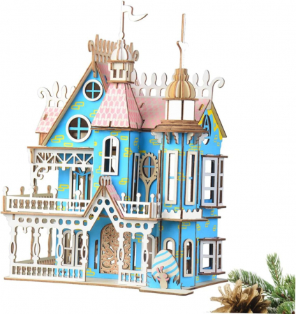 Puzzle 3D, din lemn, Vila fantastica, 174 piese [6]