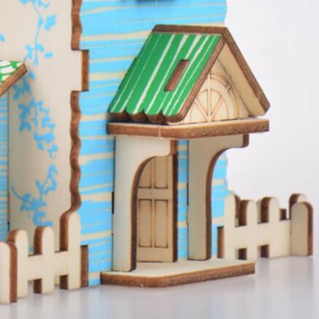 Puzzle 3D, din lemn, Casuta padurarului, 22 piese [6]