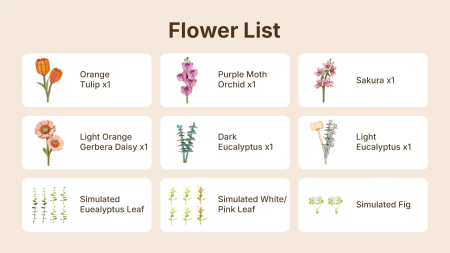 Puzzle 3D, din lemn, Carte cu flori, 552 piese [7]