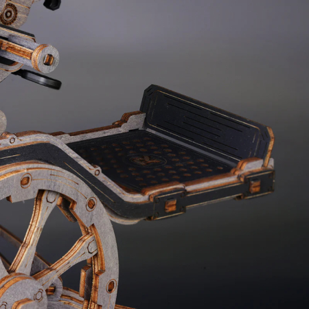 Puzzle 3D Mecanic, din lemn, Tun antiaerian, 133 piese [12]