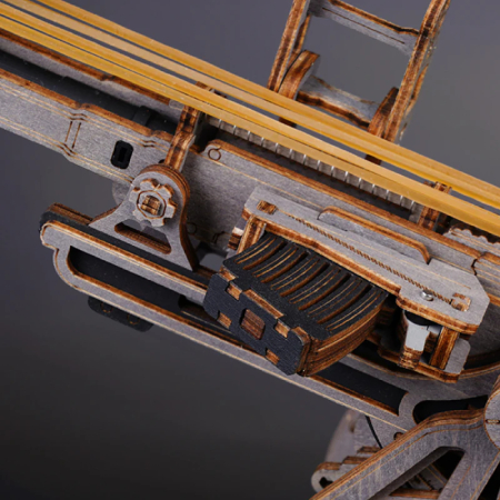 Puzzle 3D Mecanic, din lemn, Tun antiaerian, 133 piese [11]