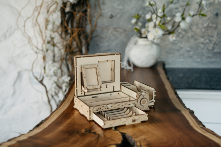 Puzzle 3D, din lemn, electric, Cufar nordic, 202 piese [2]