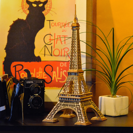 Puzzle 3D, din lemn, Turnul Eiffel, 122 piese [6]