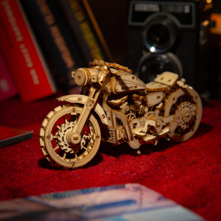Puzzle 3D, din lemn, Motocicleta Speedtail, 157 piese [6]