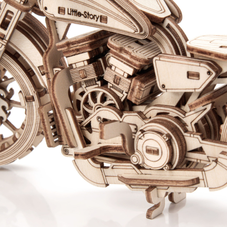 Puzzle 3D, din lemn, Motocicleta Speedtail, 157 piese [2]