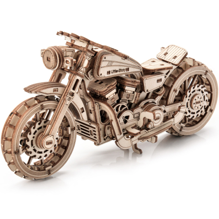 Puzzle 2&3D - Puzzle 3D, din lemn, Motocicleta Speedtail, 157 piese