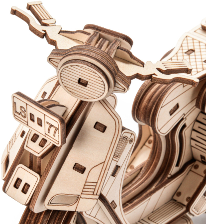 Puzzle 3D, din lemn, Scooter Kymco Sting, 172 piese [5]