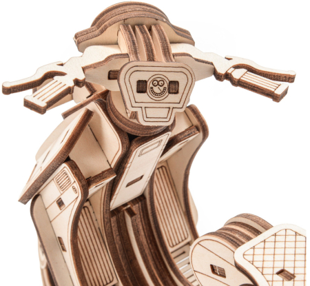 Puzzle 3D, din lemn, Scooter Kymco Sting, 172 piese [3]