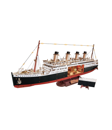 Puzzle 3D - Puzzle 3D, din lemn, 1912 - Eternul voiajor Atlantic, 433 piese