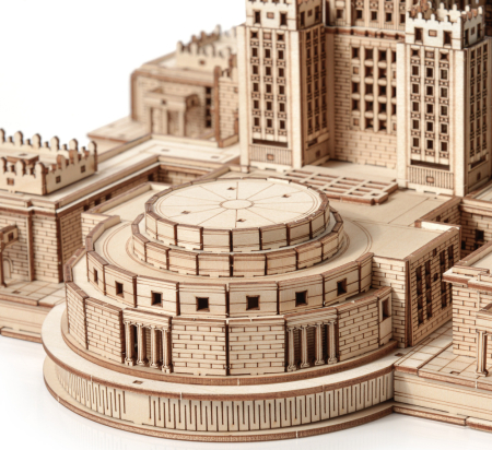 Puzzle 3D, din lemn, Palatul culturii si stiintei, 511 piese [6]