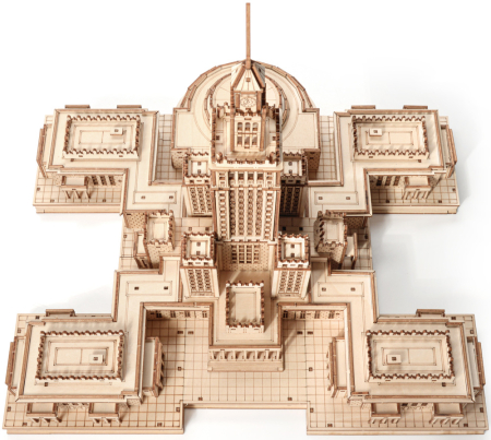 Puzzle 3D, din lemn, Palatul culturii si stiintei, 511 piese [9]