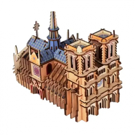 Puzzle 3D, din lemn, Catedrala Notre Dame, 216 piese [3]