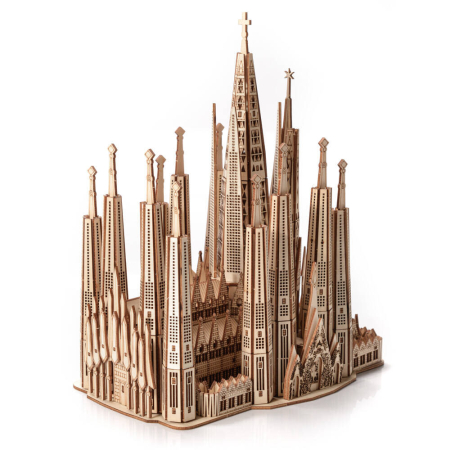 Puzzle 3D, din lemn, Sagrada Familia, 601 piese [1]