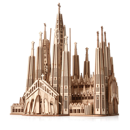 Puzzle 3D, din lemn, Sagrada Familia, 601 piese [4]