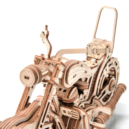 Puzzle 3D, din lemn, Motocicleta Yankee Chopper, 202 piese [1]