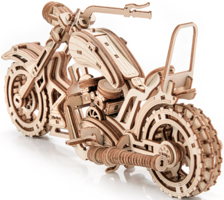 Puzzle 3D, din lemn, Motocicleta Yankee Chopper, 202 piese [2]