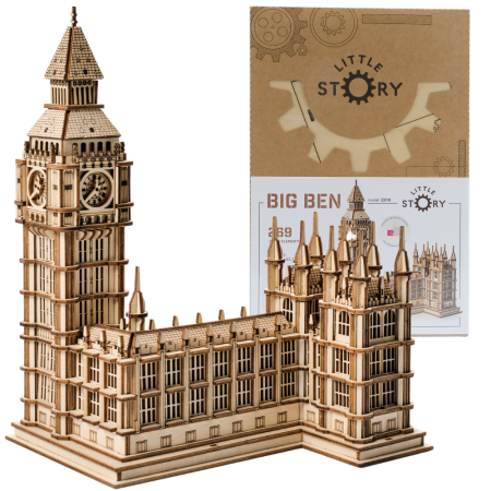 Puzzle 3D, din lemn, Big Ben, 269 piese [5]