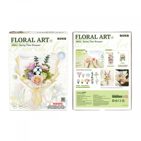 Puzzle 3D, din plastic, Buchet de primavara, 165 piese [10]