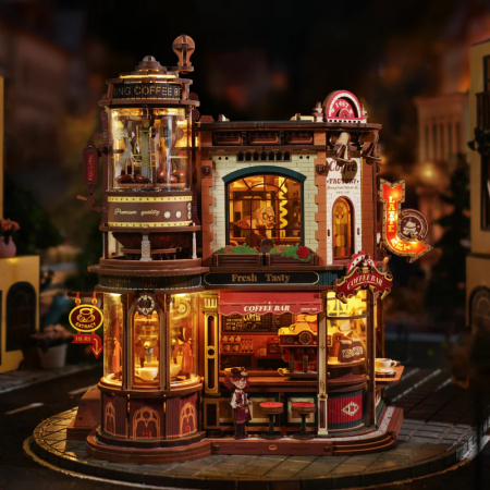 Puzzle 3D electric, cutiuta muzicala, Fabrica de cafea, 593 piese [7]