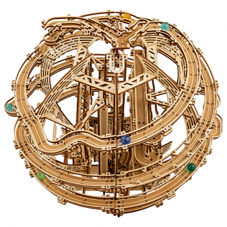 Puzzle 3D, electric, din lemn, Gravity Marble Run, 773 piese [1]