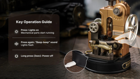 Puzzle 3D mecanic, din metal si plastic, Telegraf Morse, 60 piese [14]